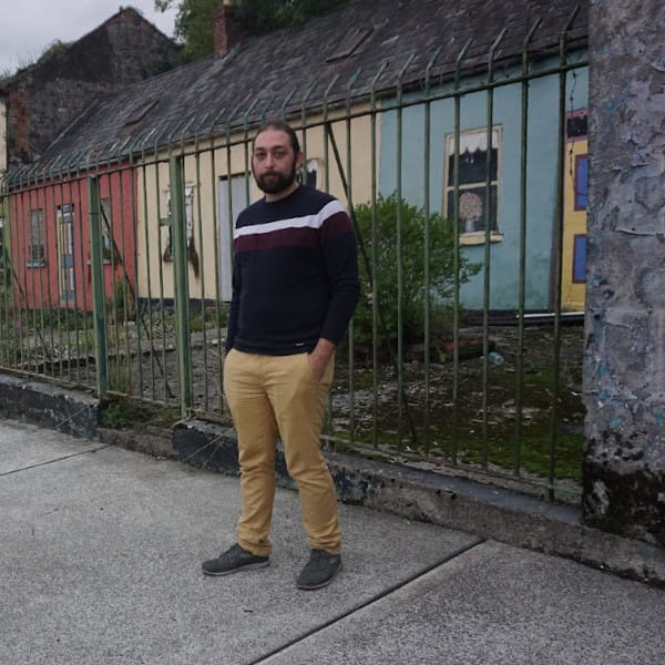 Ruairí Fahy, People Before Profit representative for Limerick City North, stands outside the Toll Cottages on Verdant place, that have recently been marked for Sale by Limerick Council.