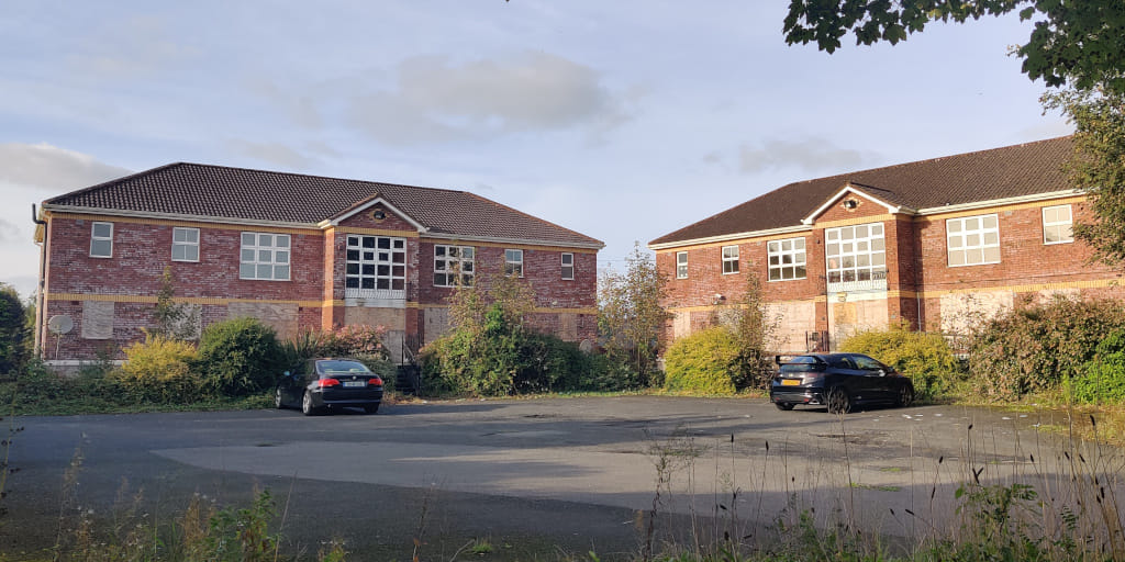 Former student accommodation less than 200m from Mary Immaculate College, borded up and empty.