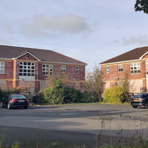 Former student accommodation less than 200m from Mary Immaculate College, borded up and empty.