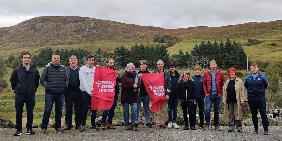 Members of People Before Profit in Tubbercurry Co. Sligo to hear from small farmers trying to eke out a living from the land.